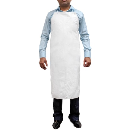 Safe Handler PVC Apron Prevent Bacterial Growth, White, OSFM BLSH-ES-PVC-AP1W